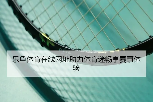 乐鱼体育在线网址助力体育迷畅享赛事体验